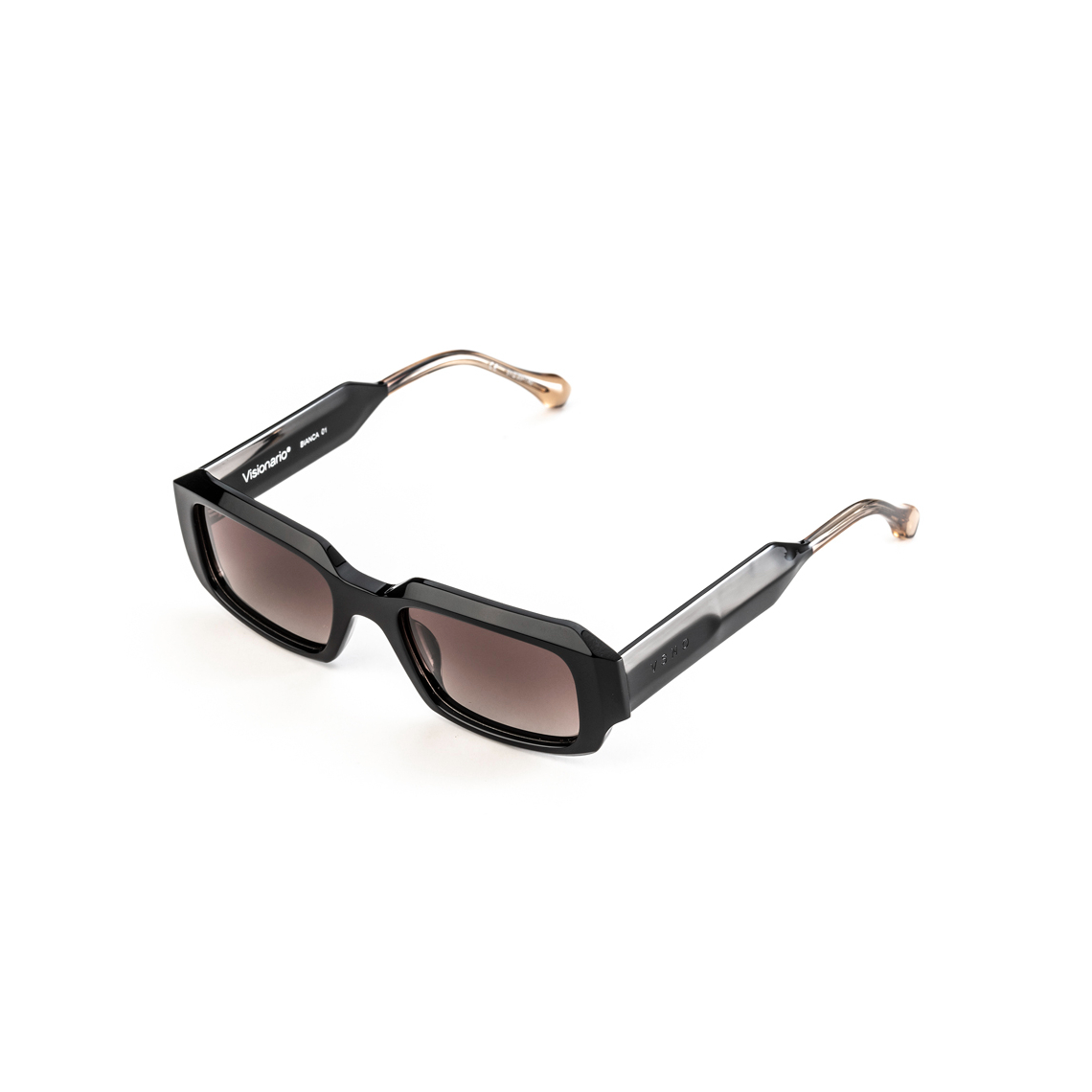 BIANCA01 Rectangle Sunglass BLACK - size 51