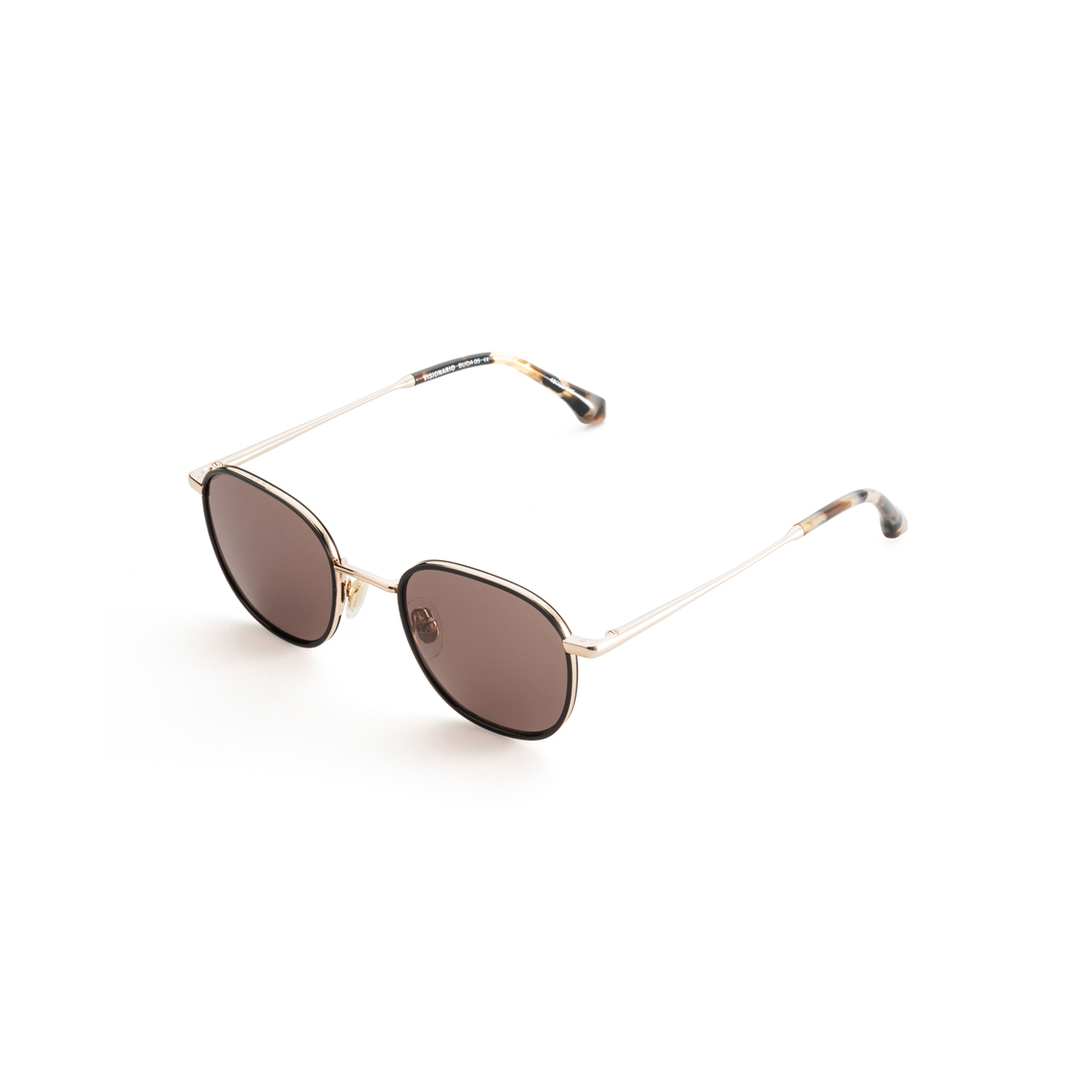 BUDA05 Rectangle Sunglass GOLD HABANA CREAM - size 48
