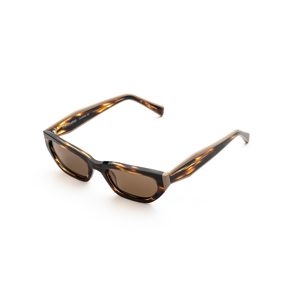 CLARICE02 Cat Eye Sunglass HABANA BROWN - size 54