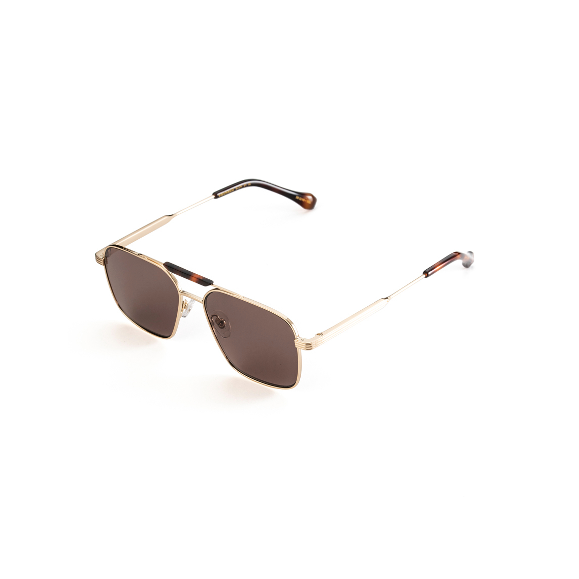 ELON01 Aviator Sunglass GOLD HABANA - size 56