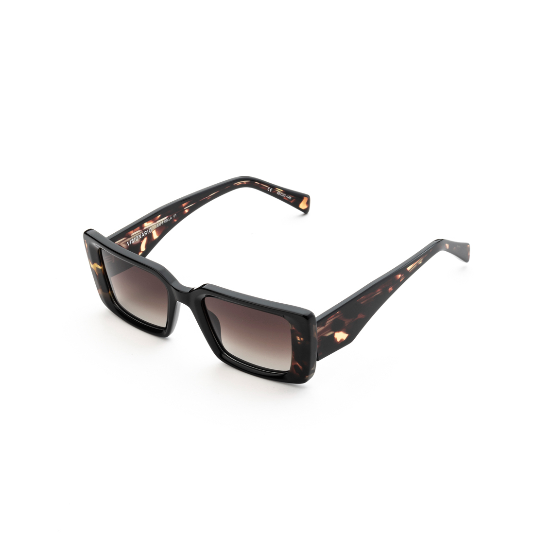RAFFAELLA01 Rectangle Sunglass HABANA DARK BROWN - size 53