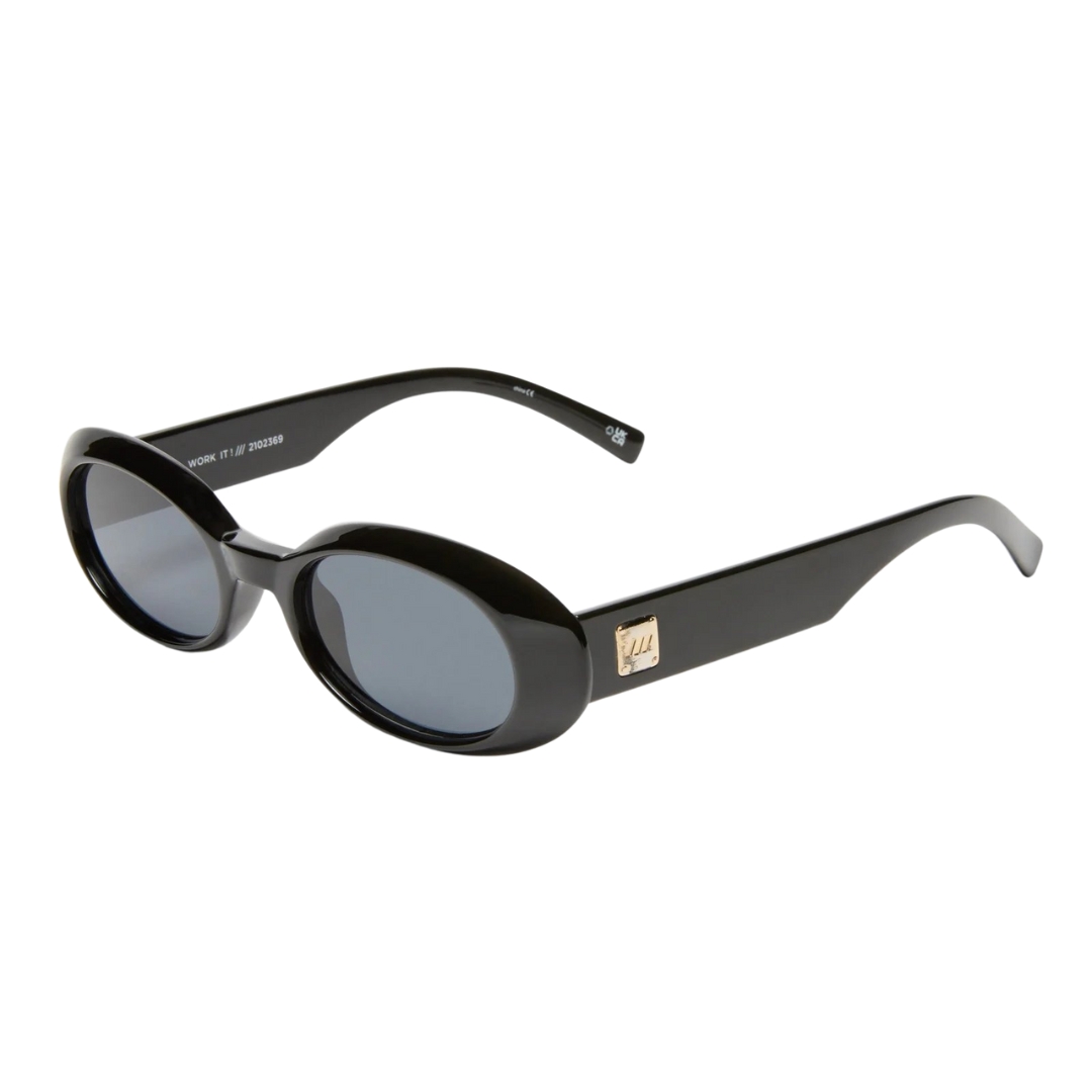 Work It Black Oval Sunglass - Size 53